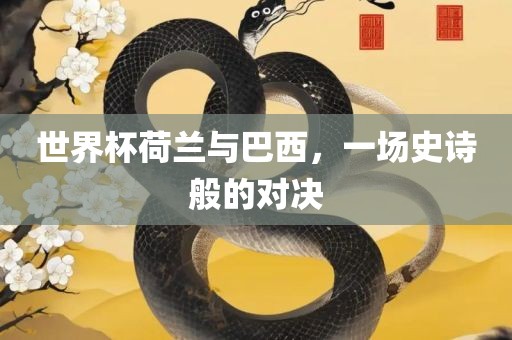 世界杯荷兰与巴西，一场史诗般的对决