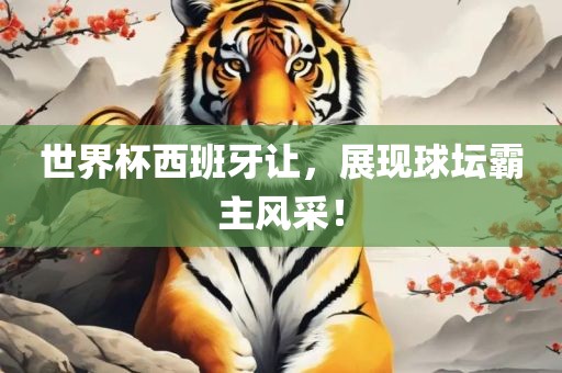 世界杯西班牙让，展现球坛霸主风采！