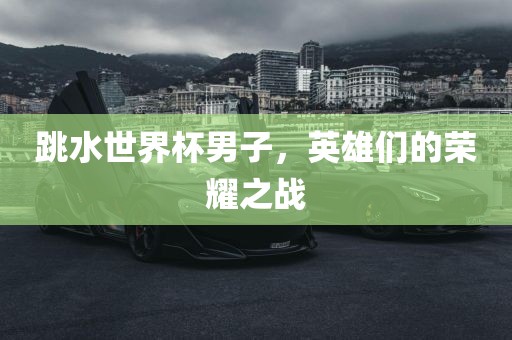 跳水世界杯男子，英雄们的荣耀之战洛阳市法福文化传播有限公司