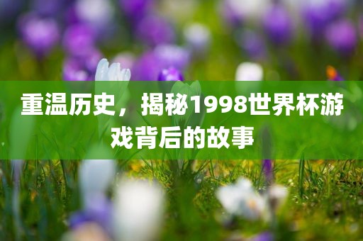 重温历史，揭秘1998世界杯游戏背后的故事