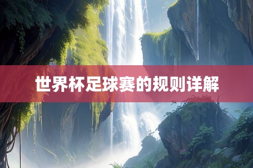 世界杯足球赛的规则详解