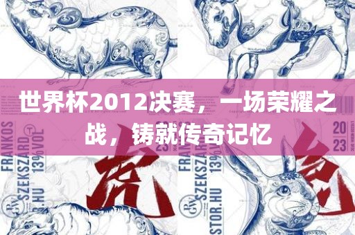 世界杯2012决赛，一场荣耀之战，铸就传奇记忆