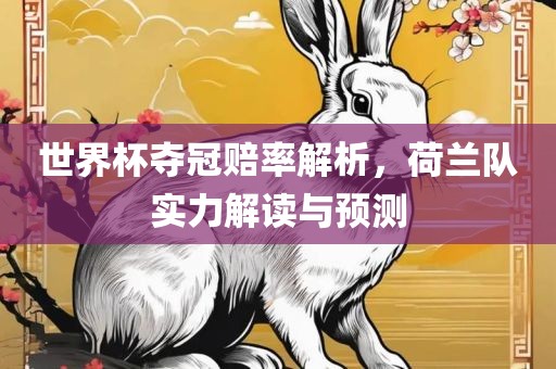 世界杯夺冠赔率解析，荷兰队实力解读与预测洛阳市法福文化传播有限公司