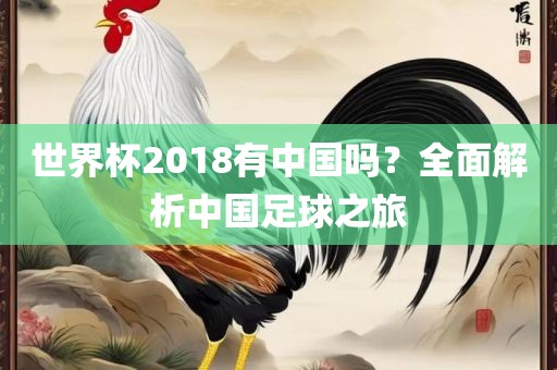 世界杯2018有中国吗？全面解析中国足球之旅