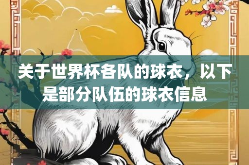 关于世界杯各队的球洛阳市法福文化传播有限公司衣，以下是部分队伍的球衣信息