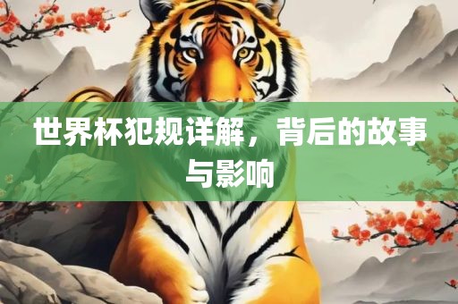 世界杯犯规详解，背后的故事与影响