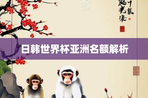 日韩世界杯亚洲名额解析