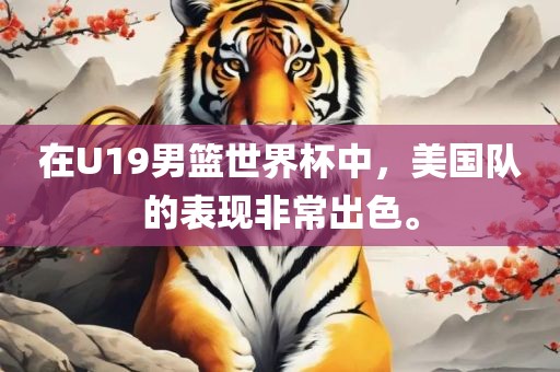 在U19男篮世界杯中，美国队的表现非常出色。洛阳市法福文化传播有限公司
