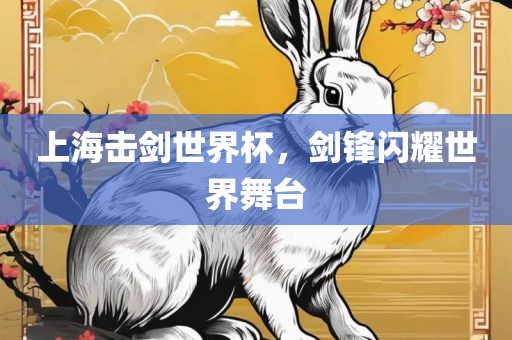 上海击剑世界杯，剑锋闪耀世界舞台